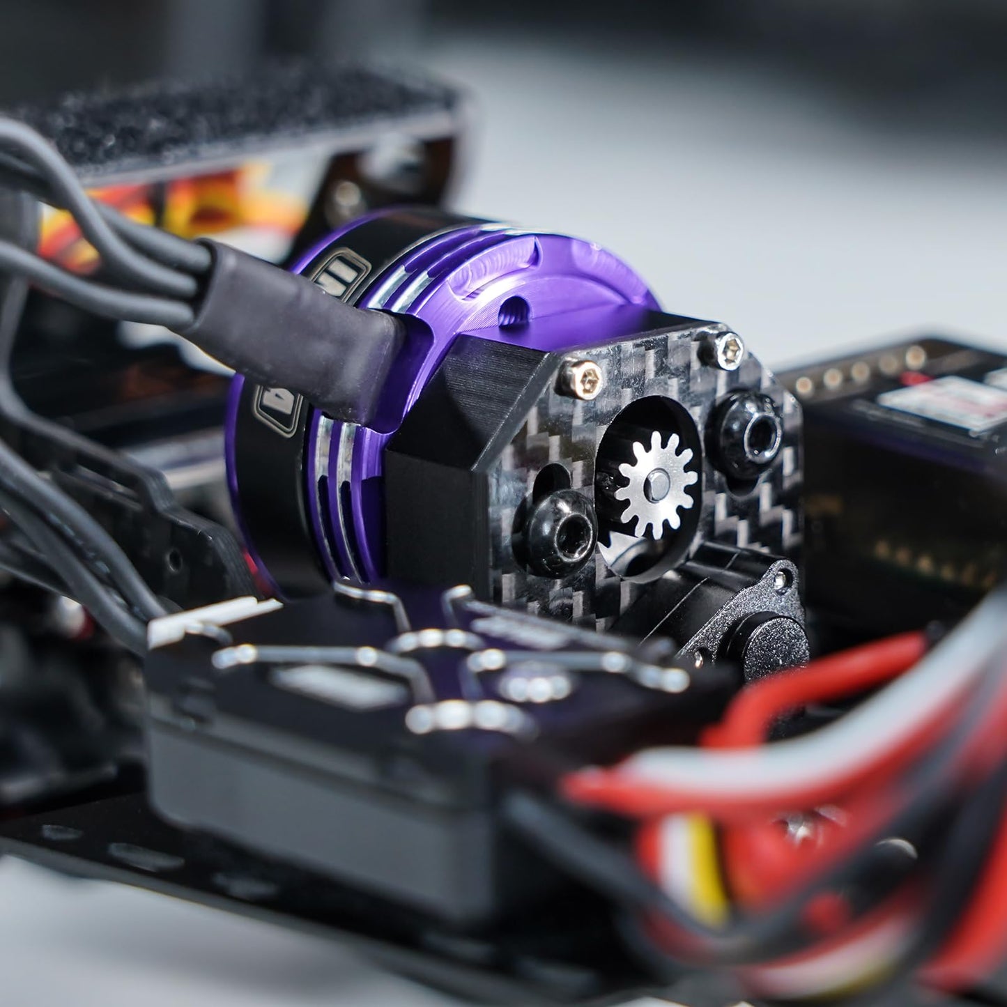 INJORA Fat Viper 2204 2400KV Brushless Outrunner Motor with Mount for 1/24 RC Crawler Axial SCX24 Upgrade