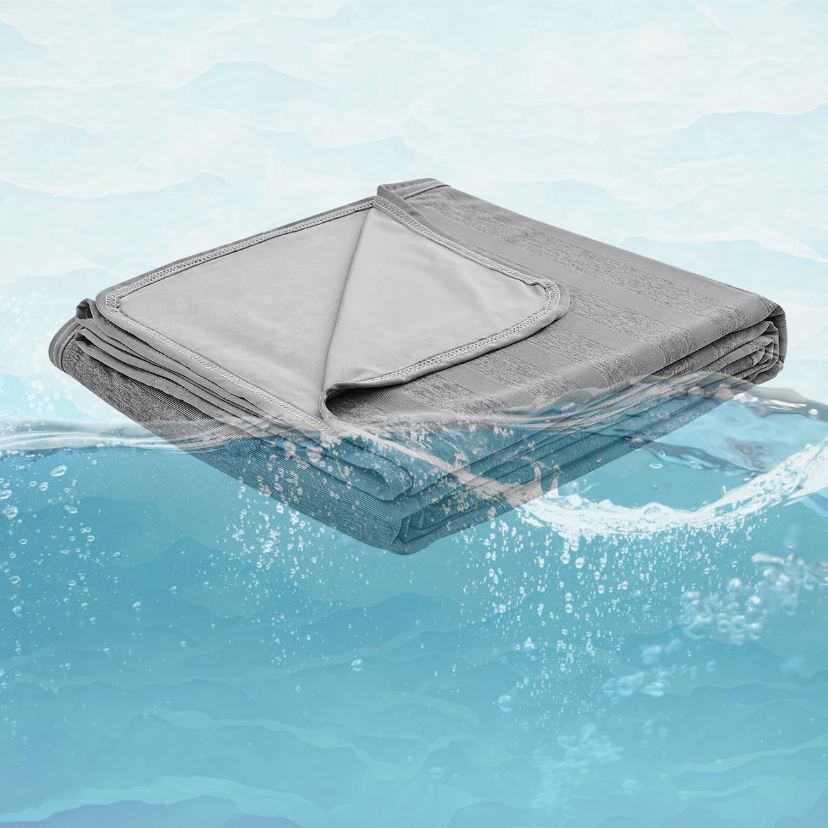 EMME Cooling Blankets for Hot Sleepers, Summer Blanket Twin 60"x80" for Bed, Thin Lightweight Throw Blanket for Couch, Double-Sided Keep Body Cool, Grey Cold Sheet Night Sweats