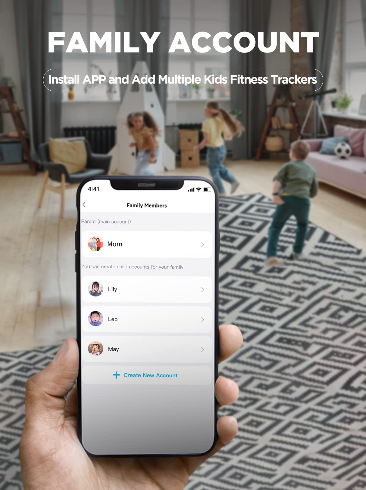 BIGGERFIVE Vigor 2 Fitness Tracker Watch for Kids Girls Boys Ages 5-12, Activity Tracker, Pedometer, Heart Rate Sleep Monitor, IP68 Waterproof Calorie Step Counter Watch