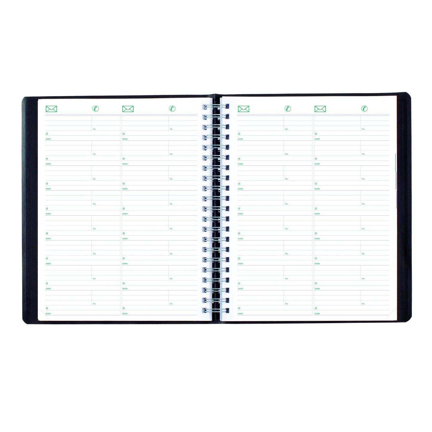 Blueline® 2026 Essential Daily Professional Planner, Four-Person Appointment Book, 12 Months, January to December, Twin-Wire Binding, 11" x 8.5", Black, Bilingual (C960.81BT-26)