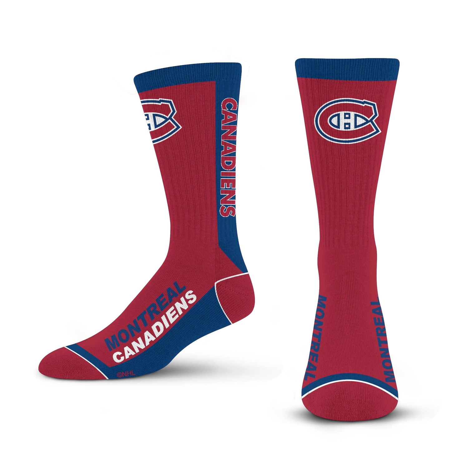 For Bare Feet MVP Crew Sock NHL Large