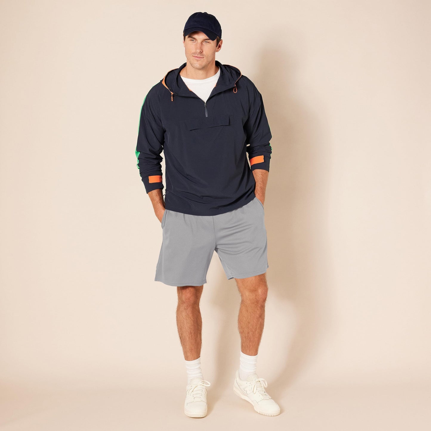 Amazon Essentials Men's 5XL Aem13215bt, Grey/Navy, 5XL