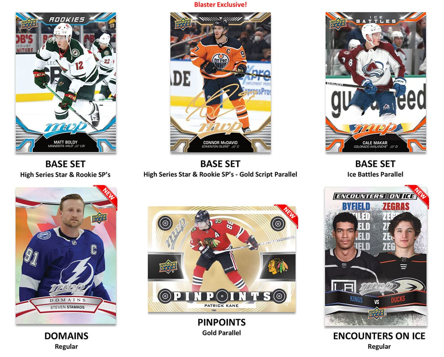 Upper Deck 2022-23 MVP Hockey Blaster Box (15 Packs of Hockey Cards)