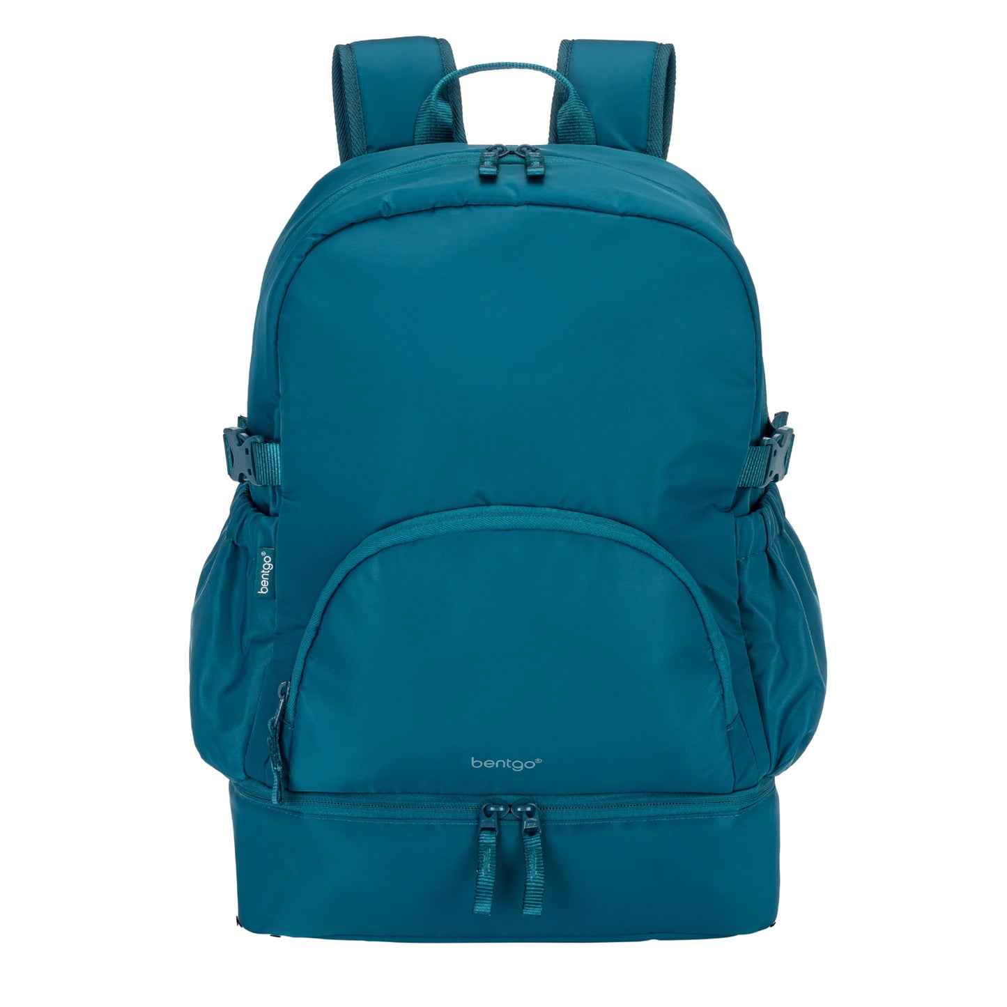 Bentgo® 2-in-1 Adult Backpack & Insulated Lunch Bag – Lightweight, Water-Resistant Travel Backpack with 9 Compartments, Laptop Sleeve & Trolley Sleeve for Work & Everyday Use (Deep Teal)