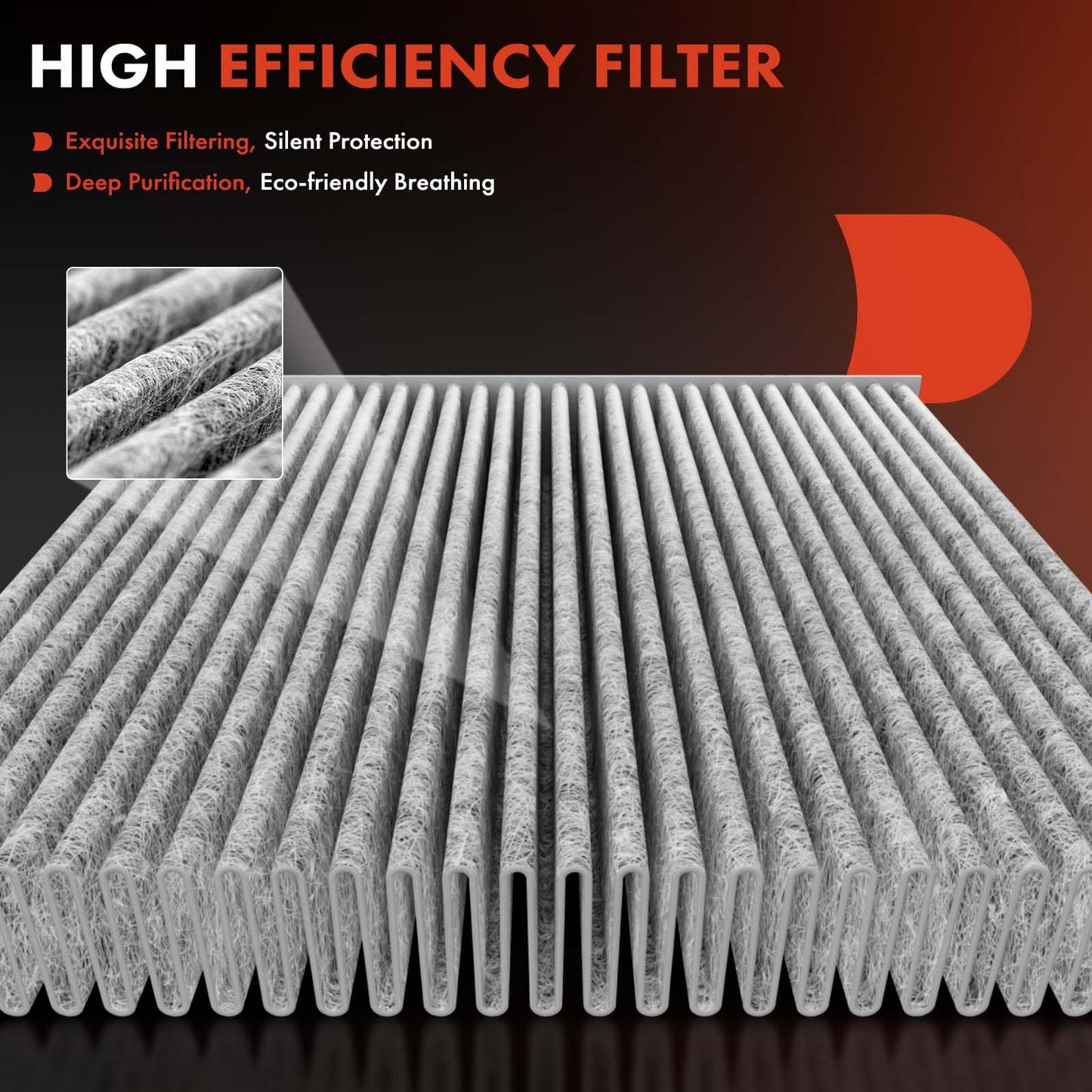 A-Premium 2-PC Cabin Air Filter w/Activated Carbon - Compatible with Mercedes-Benz Models - C200, C250, C300, CLS350, CLS400, CLS550, E200, E250, E300, E400, E550, GLK250, GLK350, SL450, SL500, AMG GT