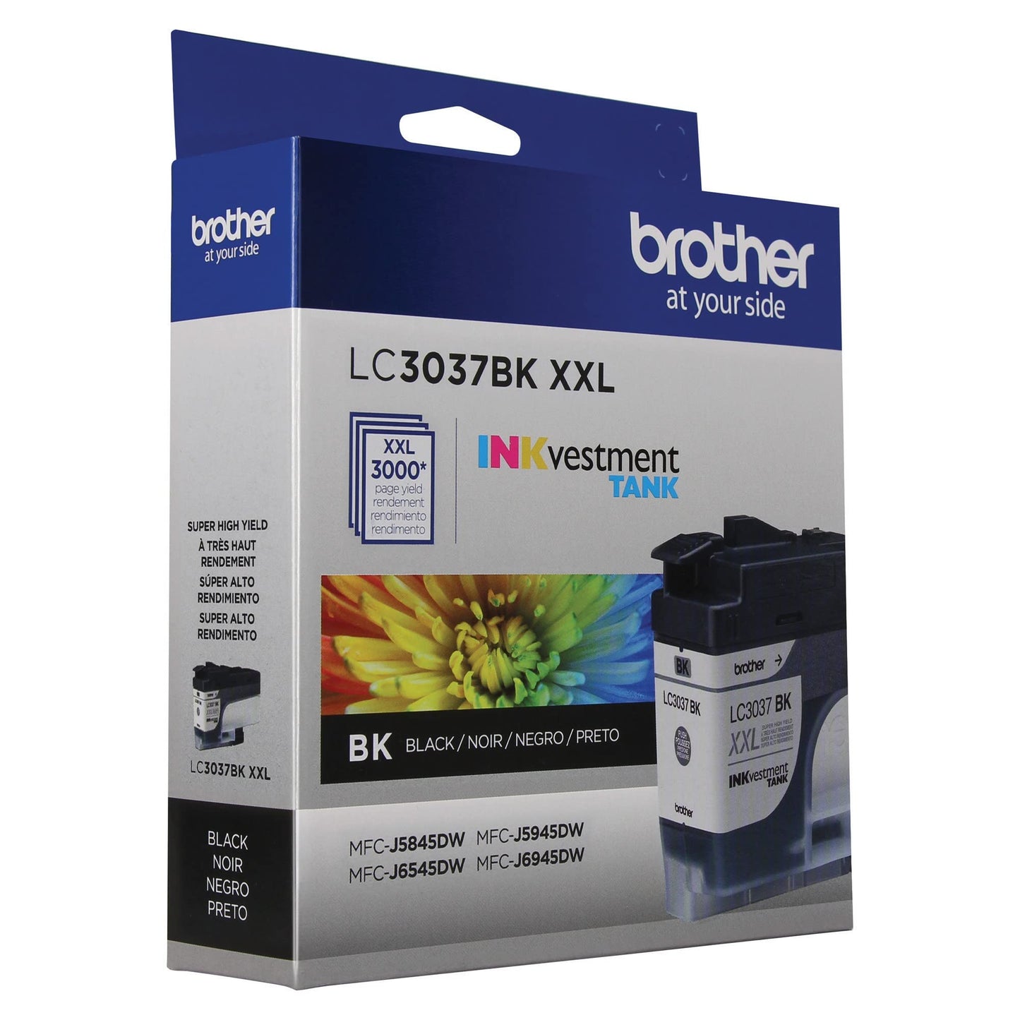 Brother LC3037BKS Genuine Super High-Yield Black Inkvestment Tank Ink Cartridge