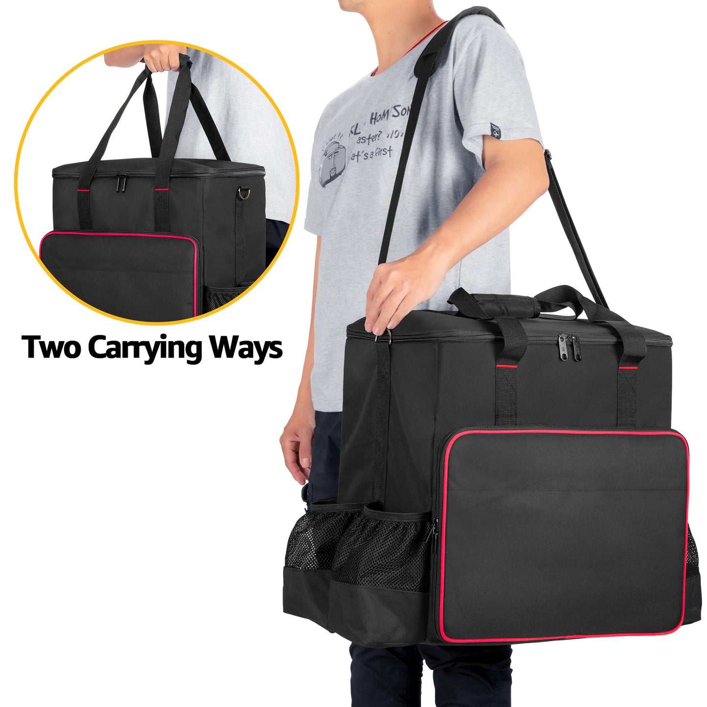 SAMDEW Big Heater Carry Bag Compatible with Mr. Heater Big Buddy Propane Heater, Portable Heater Carrying Case Compatible with Mr. Heater MH18B, with Multiple Pockets, Thick Padded & Anti-Slip Bottom