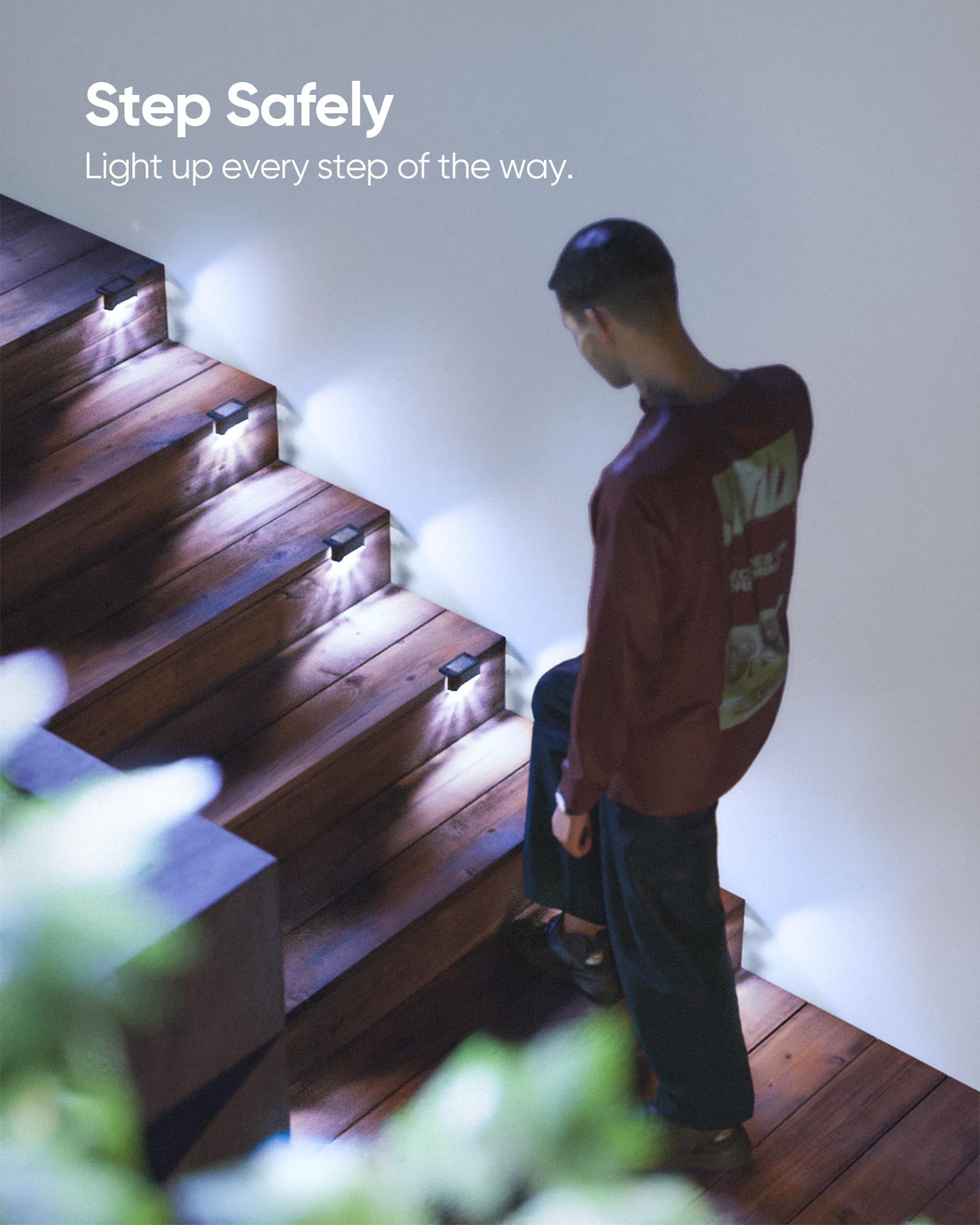 16 Packs Solar Lights Outdoor Waterproof, JACKYLED Cool White Solar Deck Lights，IP65 Waterproof LED Solar Pathway Light for Backyard Patio Fence Stair Railling