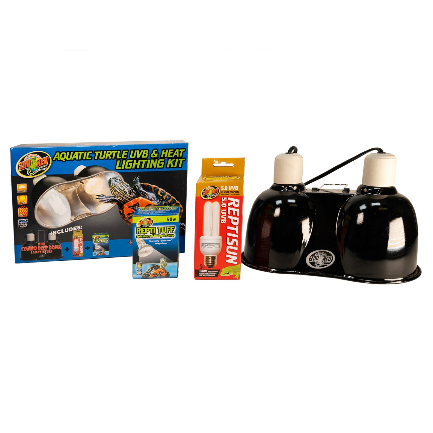 Zoo Med Aquatic Turtle Uvb & Heat Lighting Kit