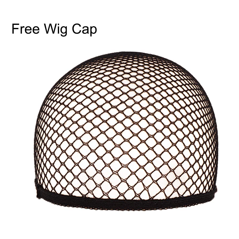 15 Inch Short Straight Purple Bob Wig with Bangs | Natural Heat Resistant Synthetic Hair for Women Cosplay…