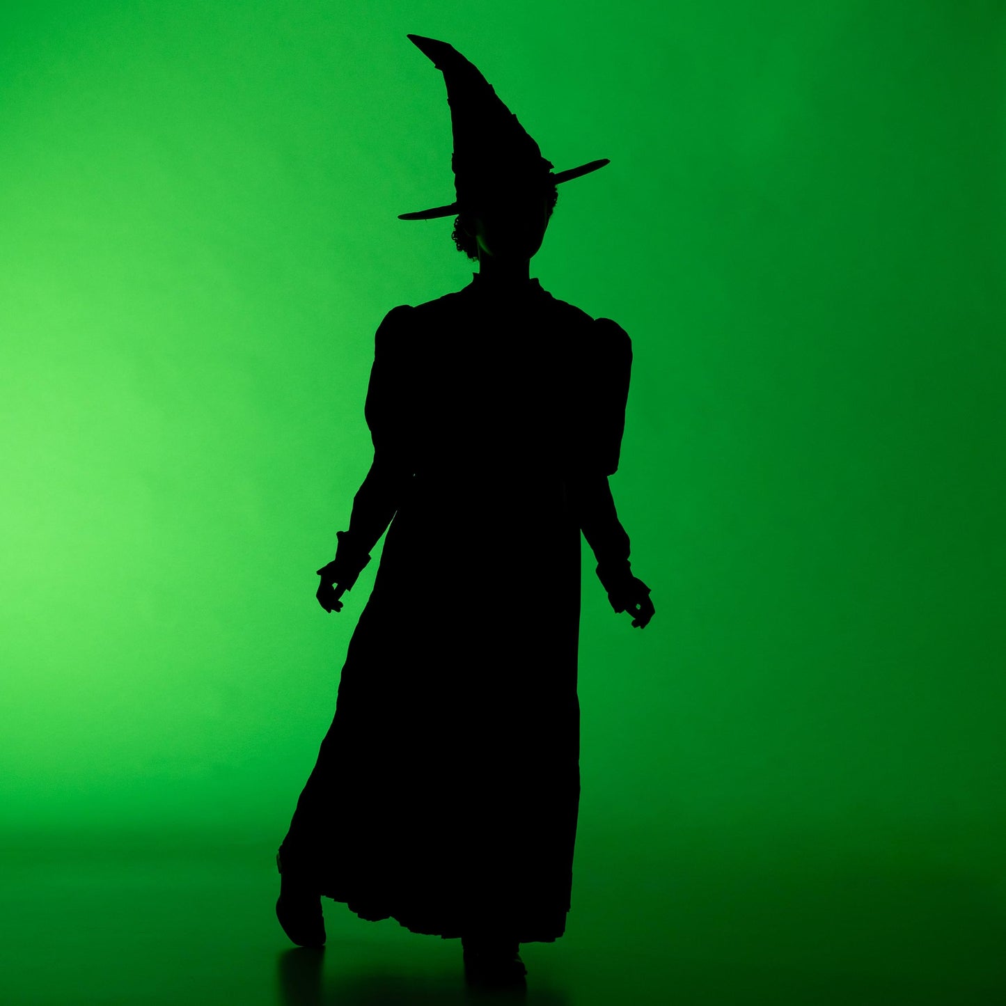Wicked Elphaba Costume for Girls, Deluxe Official Wicked Elphaba Costume Cape and Hat, Kids Size (7-8)