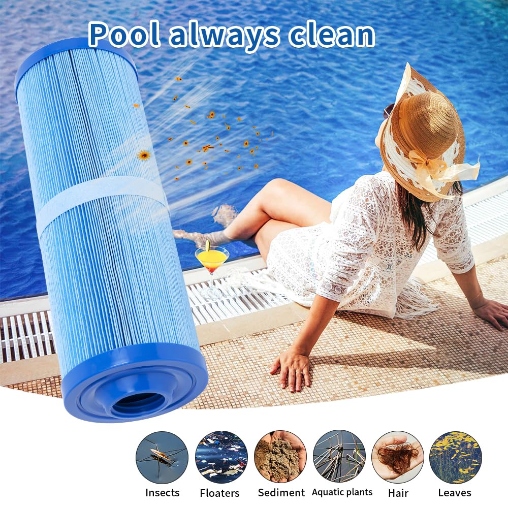 WuYan Spa Filter Compatible with Unicel 4CH-949,for Plea-tco PWW50L,for Filbur FC-0172,SD-01143, 817-4050, PDC570-AFS Hot Tub Filter Cartridge,2 Pack