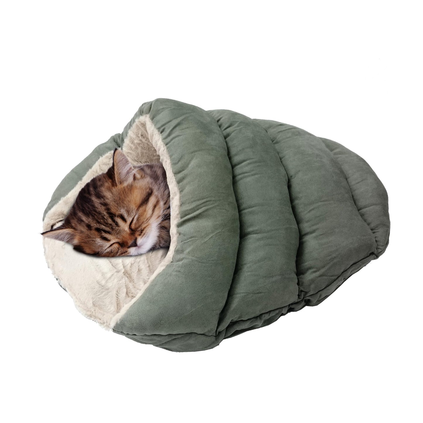 Ethical Pets Sleep Zone Cuddle Cave Pet Bed, 22-Inch, Sage