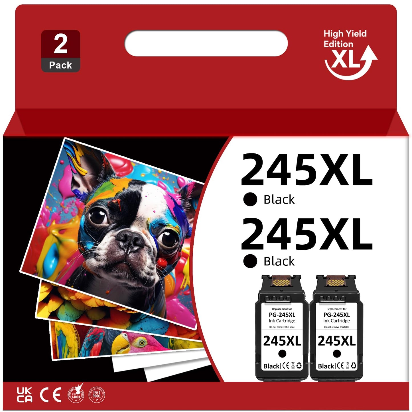Economink Remanufactured 245XL Black Ink Cartridge Replacement for Canon PG-245XL 245 XL PG-243 Used for Pixma MX492 MX490 TR4520 MG2522 MG2520 TS3120 iP2820 TR4522 MG2922 MG2920 TS202TS302 Printer