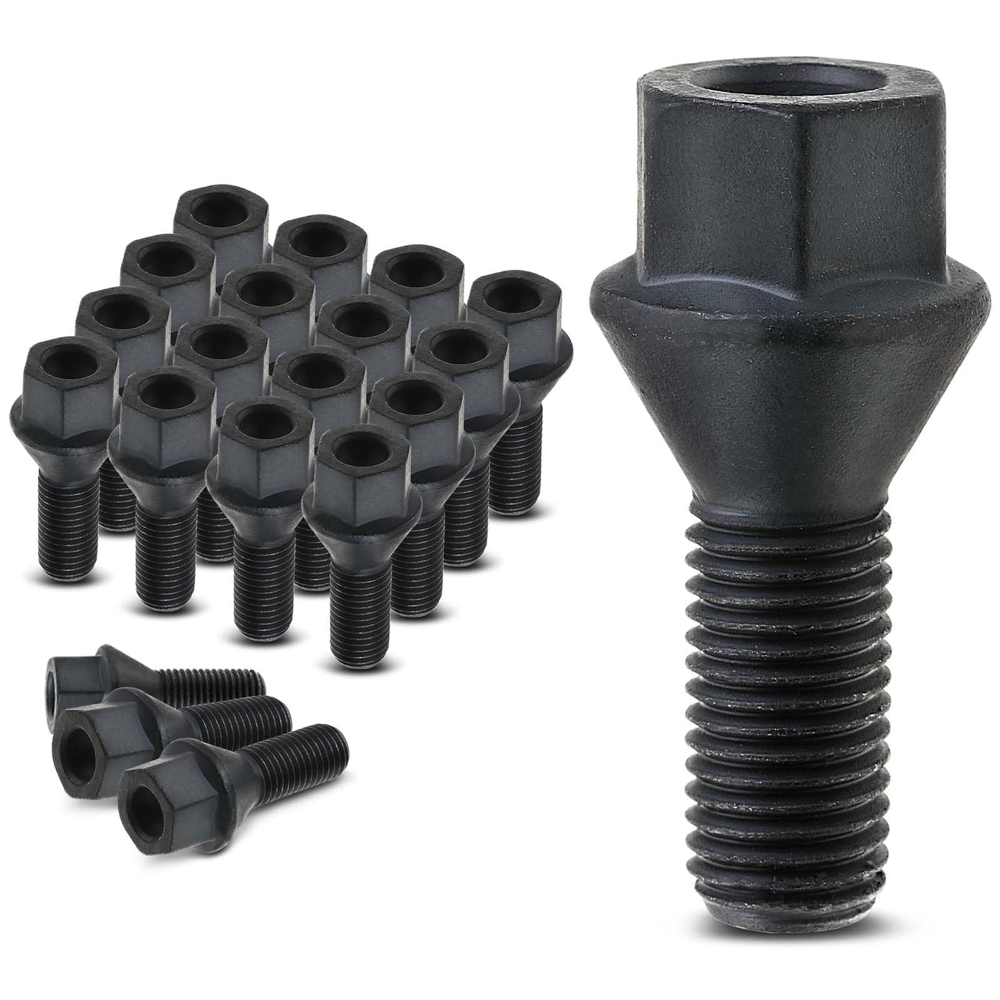 A-Premium M12-1.50 Wheel Studs Compatible with BMW 320i 323i 323ti 325Ci 325i 325xi 328i 328xi 330Ci 330i 528i 528xi 530i Front and Rear Side 20-PC Set