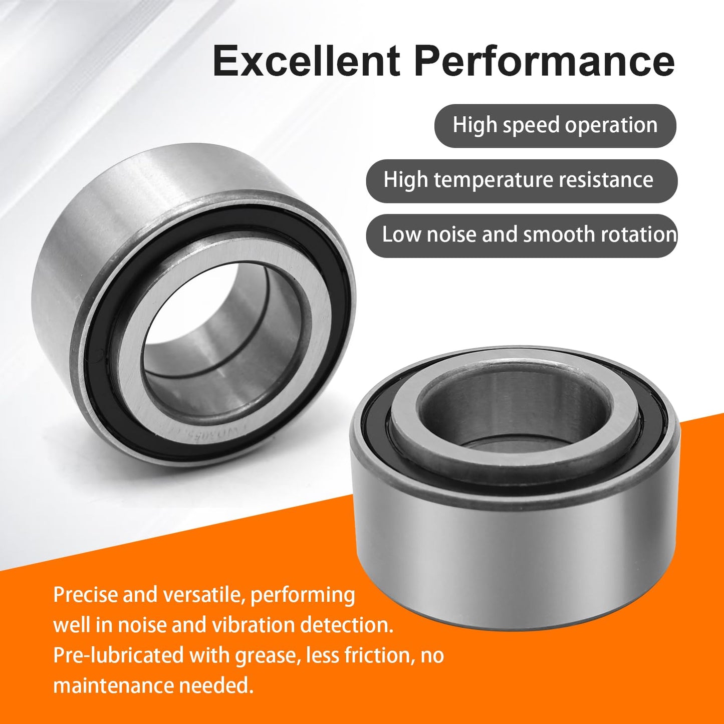 DUZFOREI 2 Sets Front or Rear Wheel Bearing Seal Kit Replacement for Arctic Cat 250 300 375 400 500 1998-2004, Replaces 0423-034 0402-275 0402-089 0402-069
