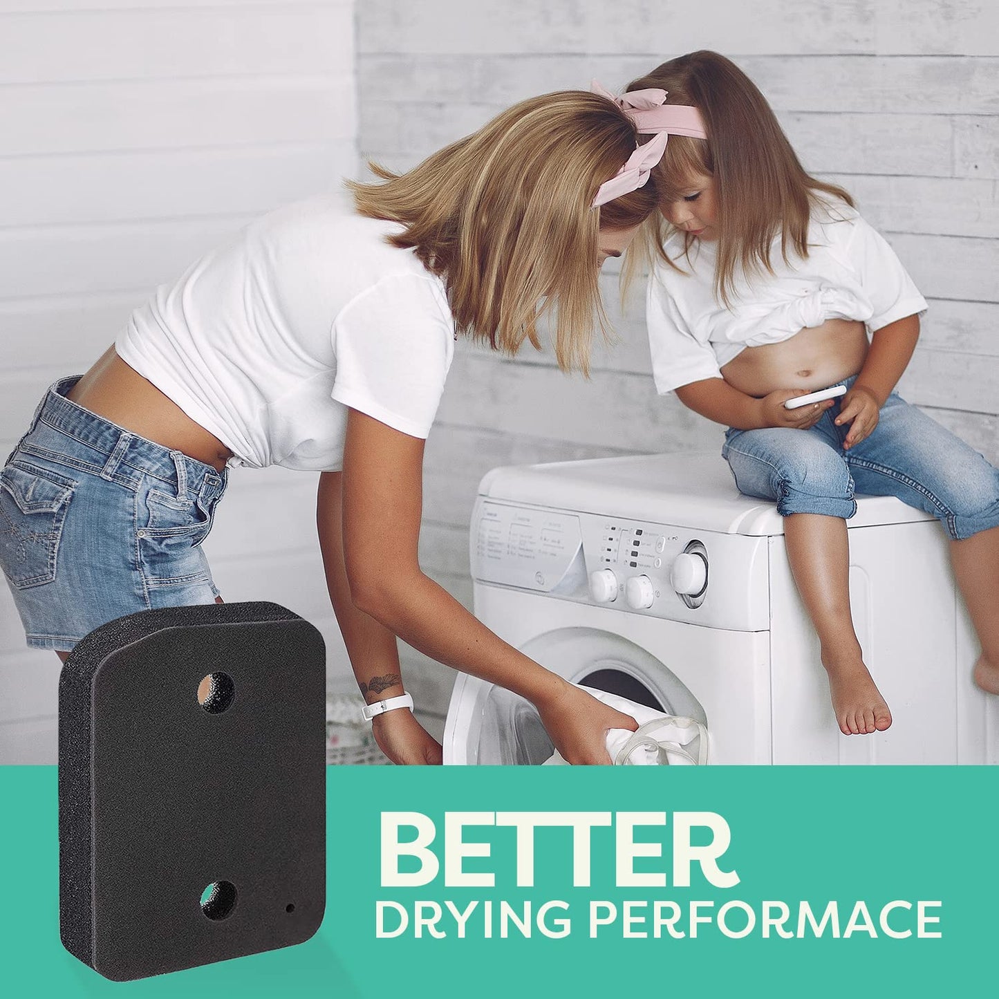 Plinth Filter Replacement for Miele T1 Dryer - 9164761 Heat Pump Tumble Dryer, Toe-Kick Lint Foam Filter Replacement 2 Pack By JASCODE