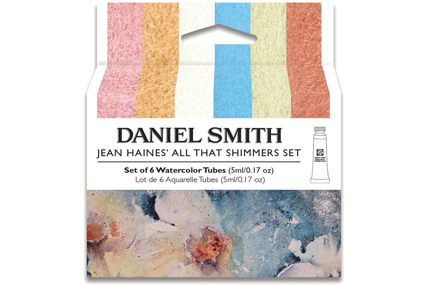 DANIEL SMITH Watercolor, 5ml tubes, Jean Haines All That Shimmers Set 6 Watercolor Tubes (total 6 pieces) 285610375, 0.17 Fl Oz (Pack of 6)
