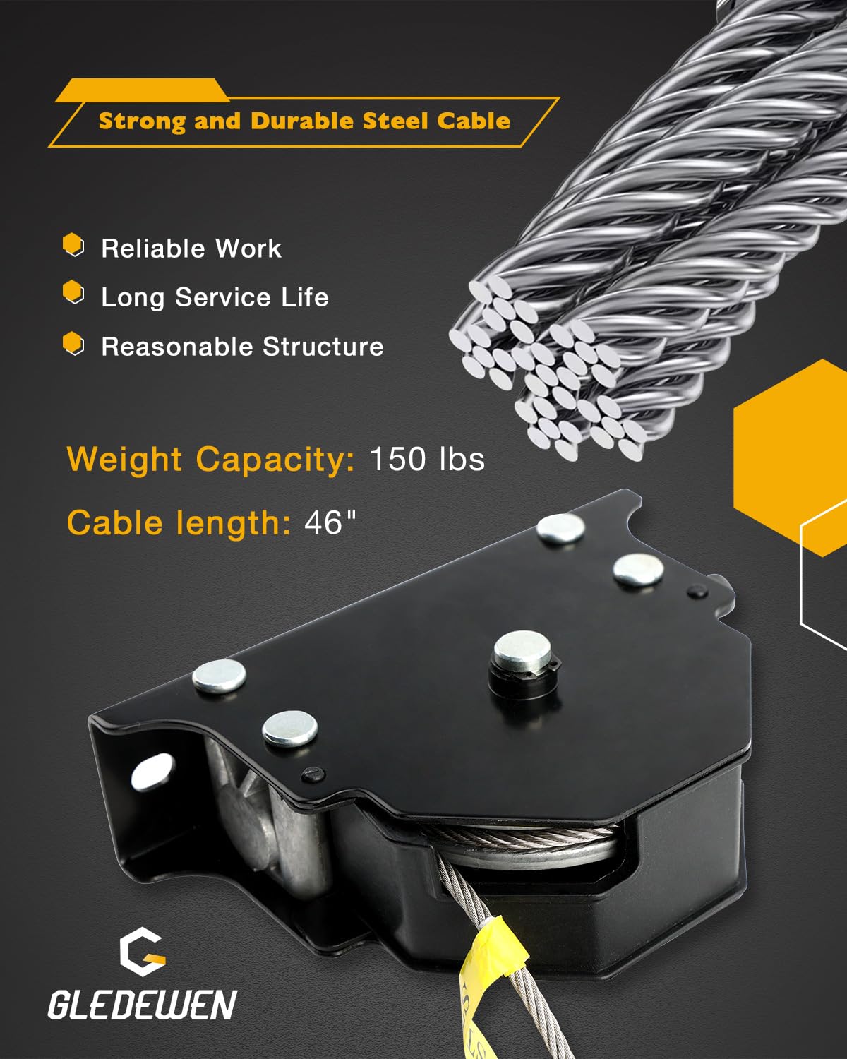 Spare Tire Hoist, Spare Tire Winch Carrier, Compatible with RVs Trailers Trucks Motorhomes, Spare Tyre Holder with Offset Cable, Spare Wheel Towing Winch, Spare Tire Lift Assembly, LC159056, 159056