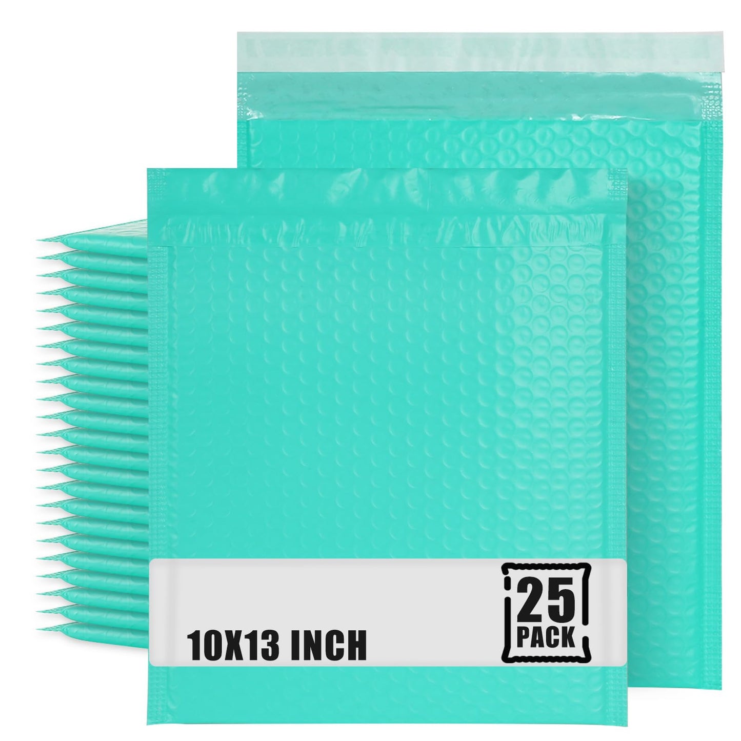 ABuff 25 Pcs of 10x13 inch Bubble Mailers, Self Seal Padded Envelopes, Waterproof Bubble Mailing Envelopes for Shipping and Packaging – Teal