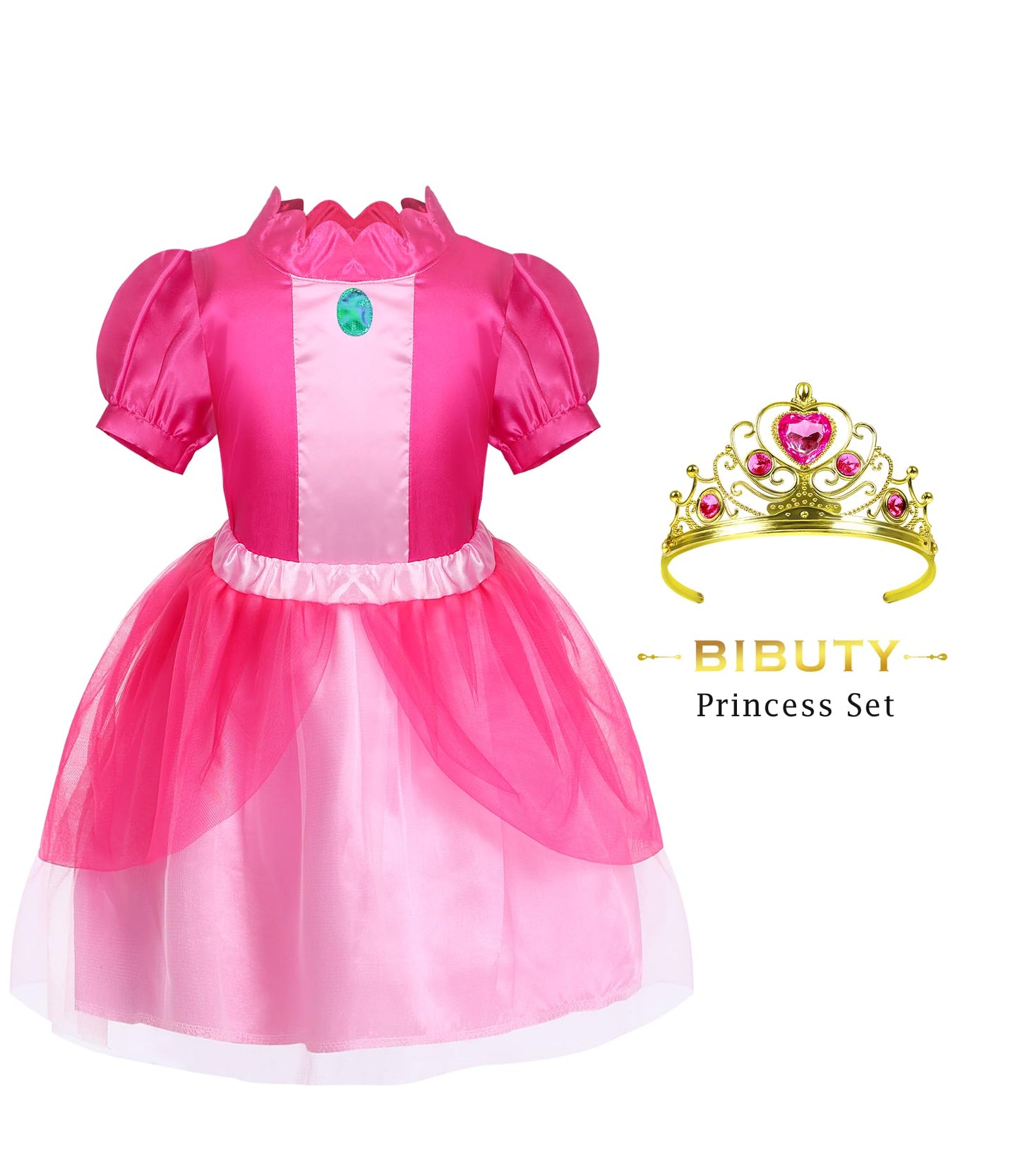 Princess Dress Up Clothes for Little Girls Princess Dresses, Play Dress Up Costume Set Toy Gift for 3-6 Little Girls