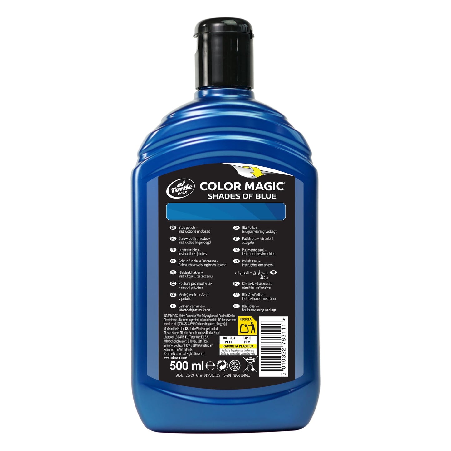 Turtle Wax 52709 Color Magic Car Paintwork Polish Restores Colour & Shine Blue 500ml