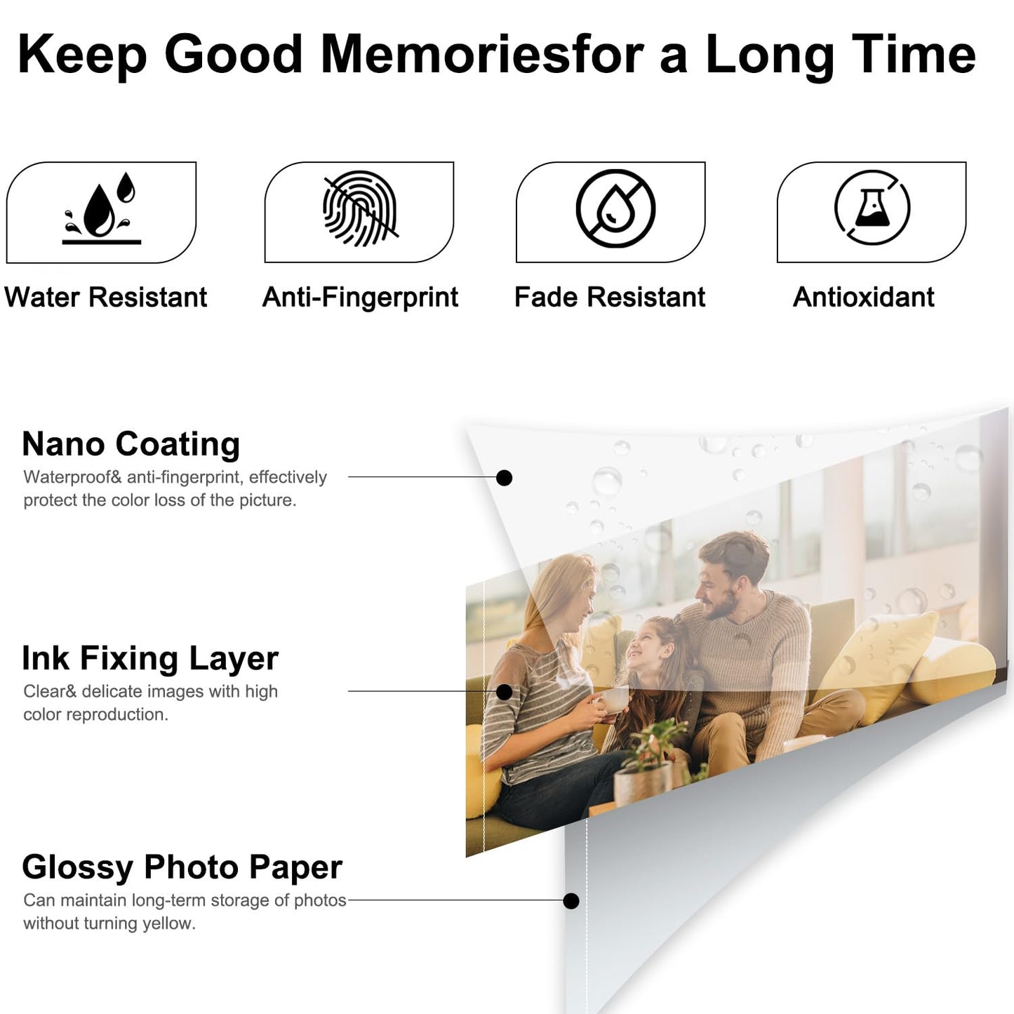 Compatible with Canon Selphy Series Ink and Paper, KP-108IN 3 Color Ink Cassette and 108 Sheets 4 x 6 Paper Glossy for Selphy CP1500 CP1300 CP1200 CP1000 CP910 CP900 CP810 Printers.