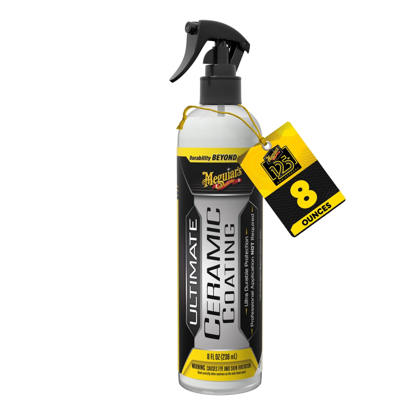 Meguiar's Ultimate Ceramic Coating - Ultra-Durable Cutting-Edge Ceramic Protection with Excellent Water Beading While also increasing gloss, Slickness, and Concealing Minor Paint Defects - 8oz Spray