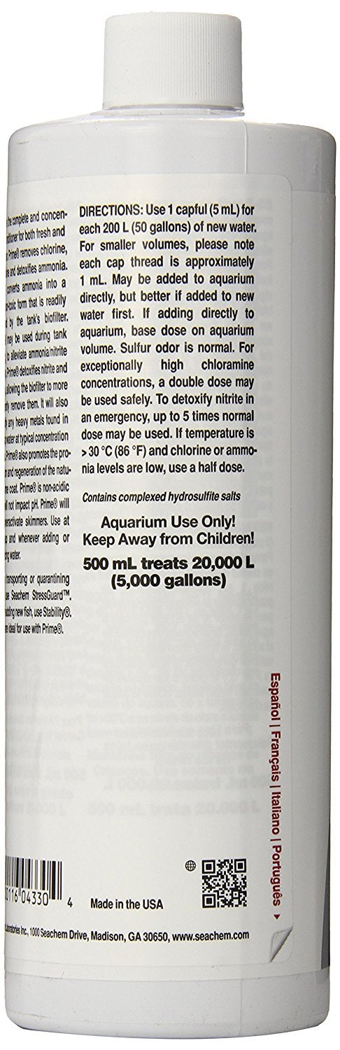 (4 Pack) Seachem Prime 500ml