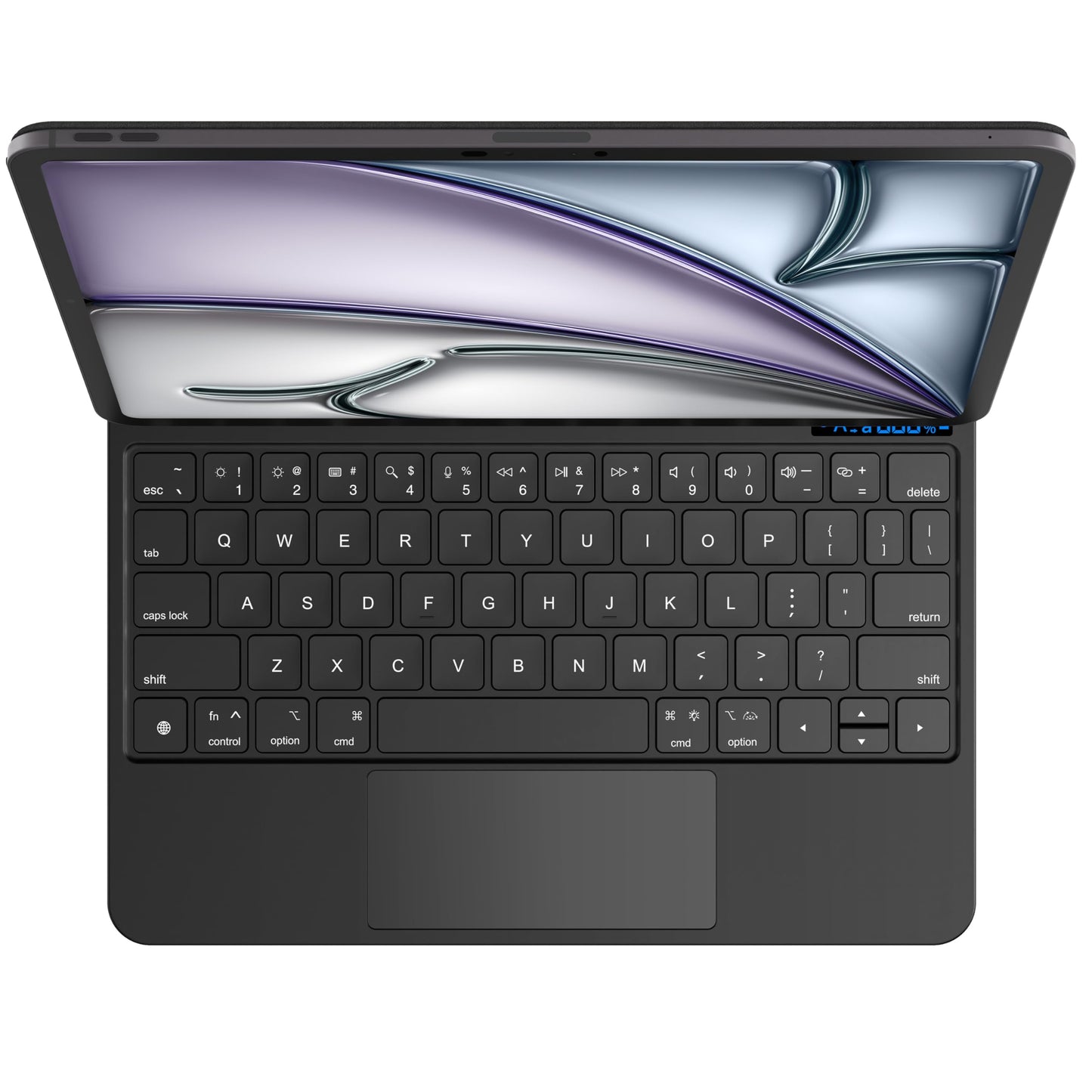Keyboard Case for iPad Air 11 inch M2 2024,iPad Air 5th/4th Gen and iPad Pro 11 inch(4th,3rd,2nd,1st Gen),7 Colour Backlit, Multi-Touch Trackpad, Floating Magnetic Design, Obsidian Black
