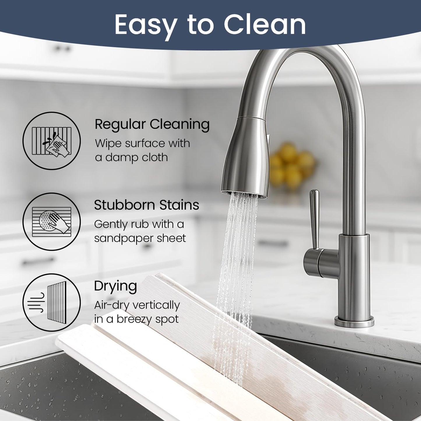 Meowoo Stone Dish Drying Mat for Kitchen Counter,23.6inx15.3in Drying matt for Dishes,Foldable Diatomaceous Earth Quick-Drying mat,Super-Absorbent, Quick-Dry-White
