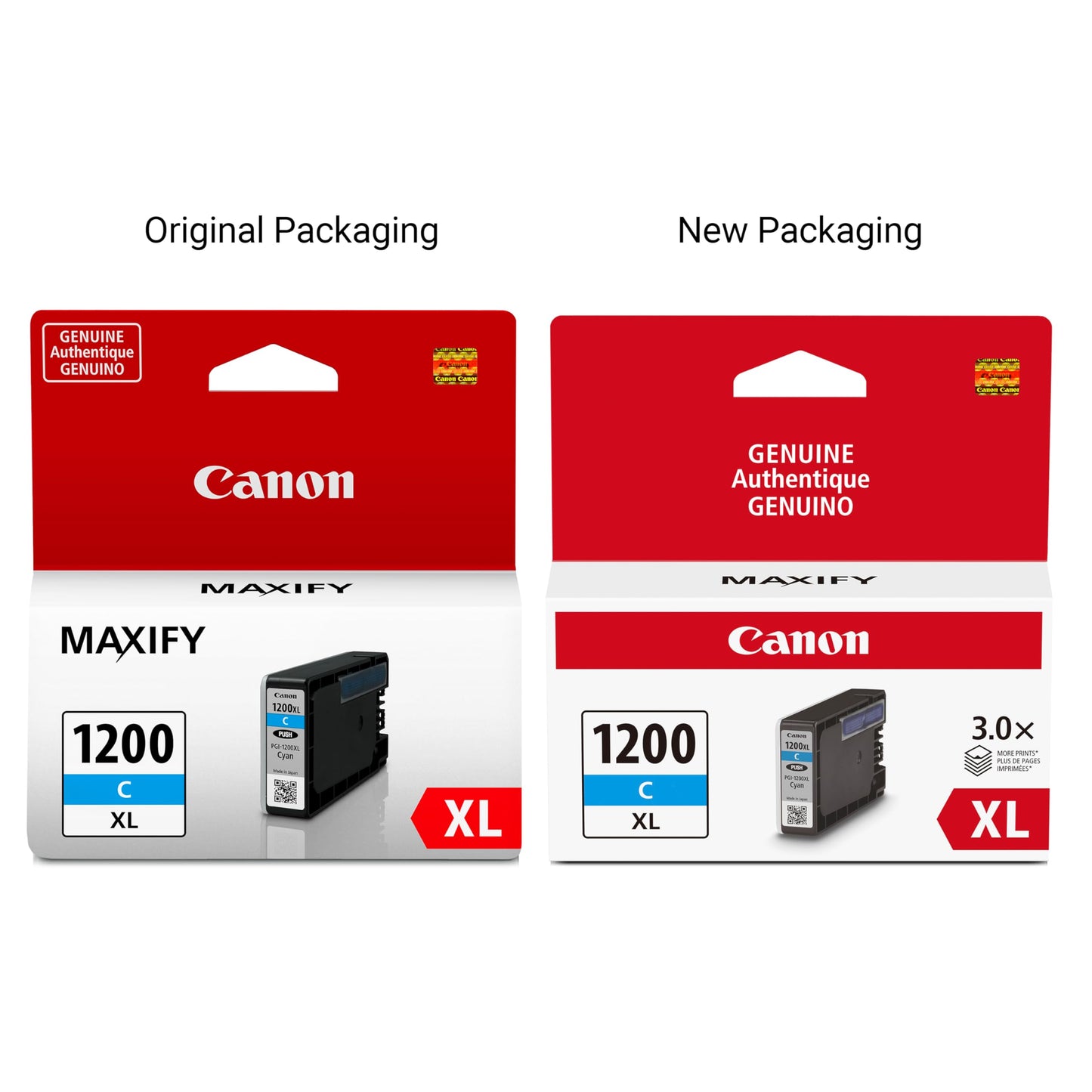 Canon Genuine Canon PGI-1200 XL HIGH Yield Pigment Ink Cartridge, Cyan