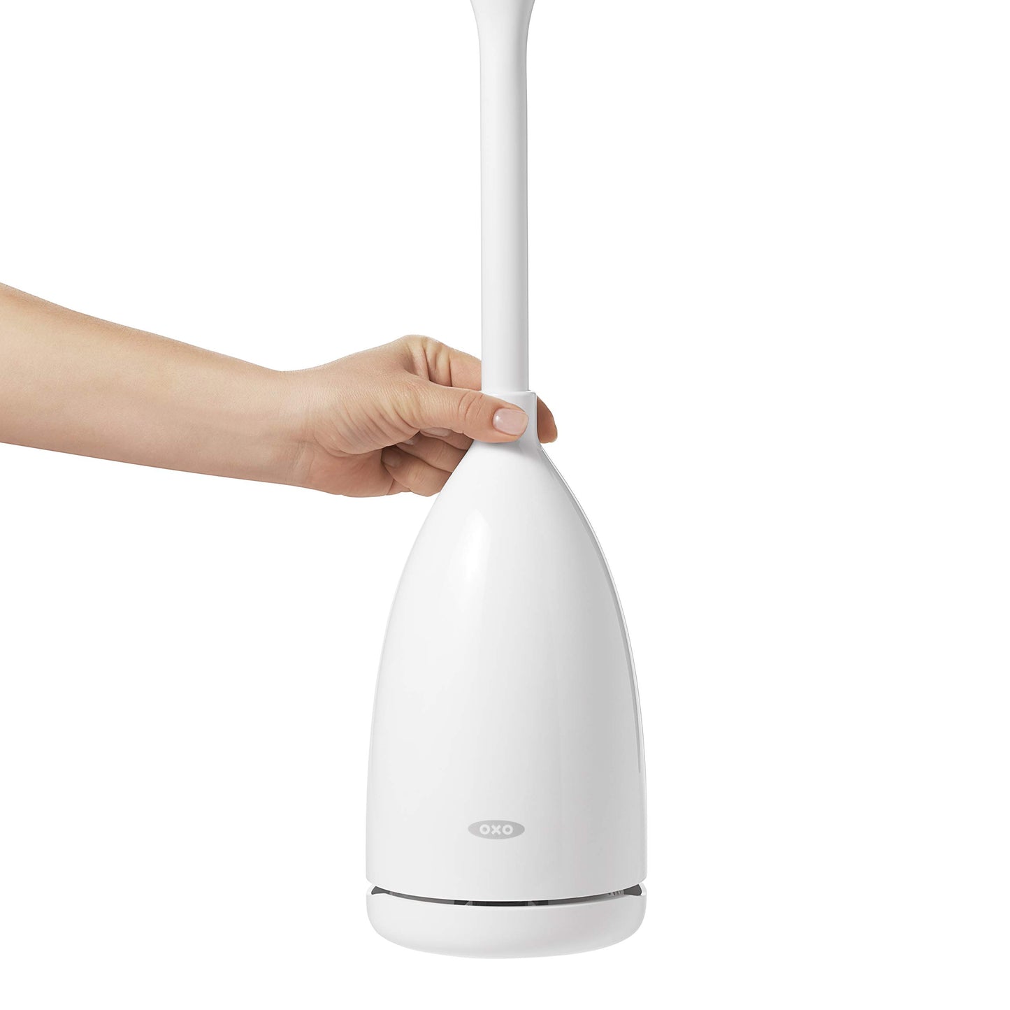 OXO Good Grips Toilet Brush with Rim Cleaner, White