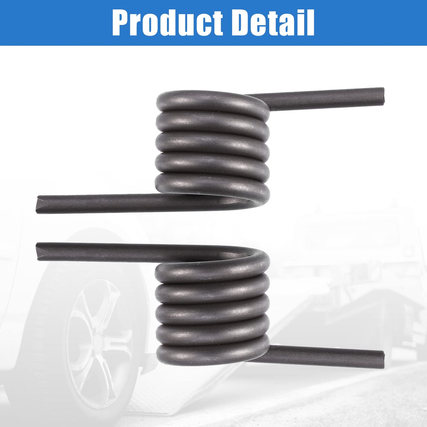 X AUTOHAUX 1 Pair Car Trailer Ramp Spring Trailer Coil Springs Left Right Side Replacement