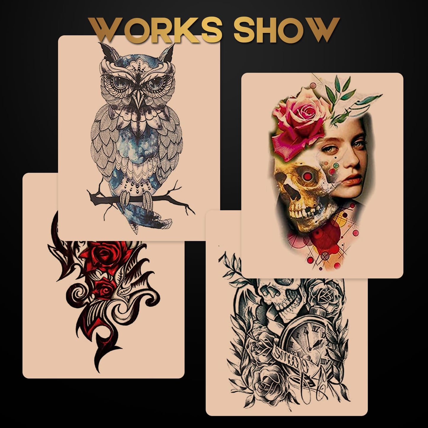 3MM Tattoo Practice Skin - Jconly 20Pcs Double Sides Thick Fake Skin Tattoo Skin for Practicing, 8×6 in Soft Practice Skin for Beginners and Experienced Tattoo Artists (20pcs)