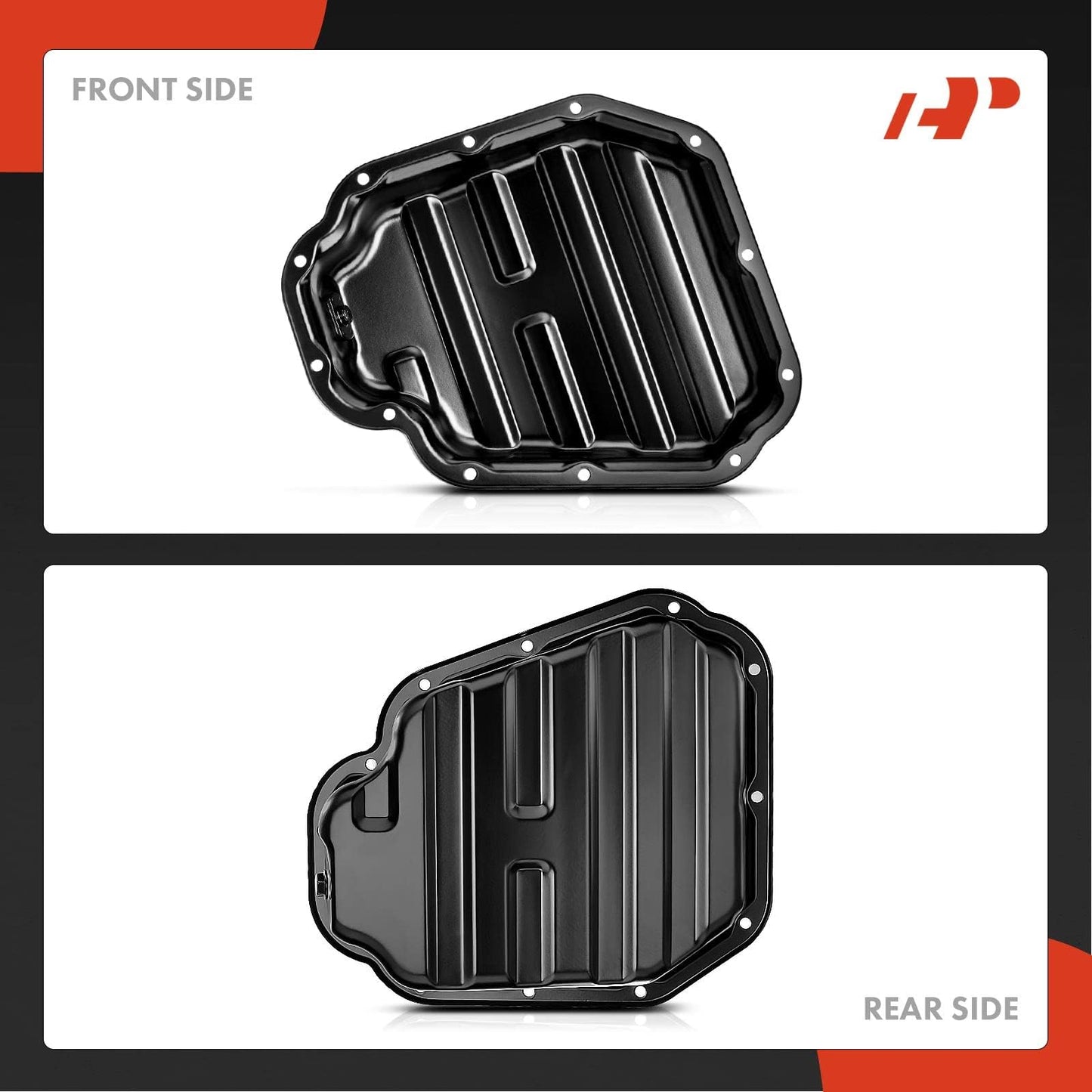 A-Premium Lower Engine Oil Pan Sump with Drain Plug Compatible with Nissan Rogue 2008-2013, Rogue Select 2014-2015, 2.5L Gas