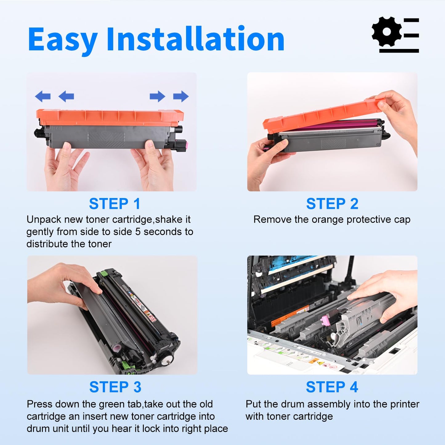 myCartridge TN229XL Toner Cartridges High Yield 2 Black,with Chip Compatible Replacement for Brother TN229XL TN229 TN-229XL TN-229XLBK MFC-L3780CDW MFC-L3720CDW HL-L3280CDW Printer TN229XL Toner