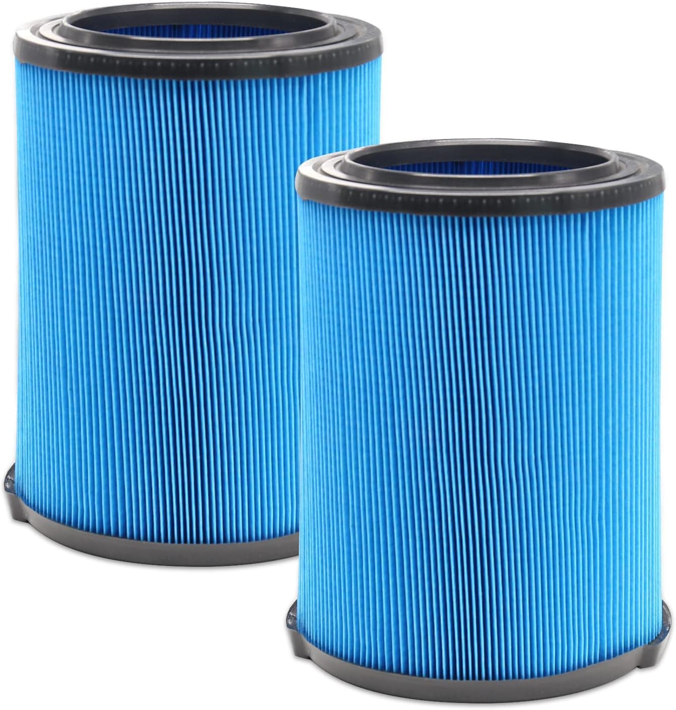 MZY LLC 2 Pack VF5000 Filter Compatible with Ridgid Shop Vac Filter 6-20 Gallon Wet Dry Vacuum Cleaner, 3 Layer Pleated Vacuum Filter Fits WD1450 WD0970 WD1270 WD09700 WD06700 WD1680 WD1851 WD1956