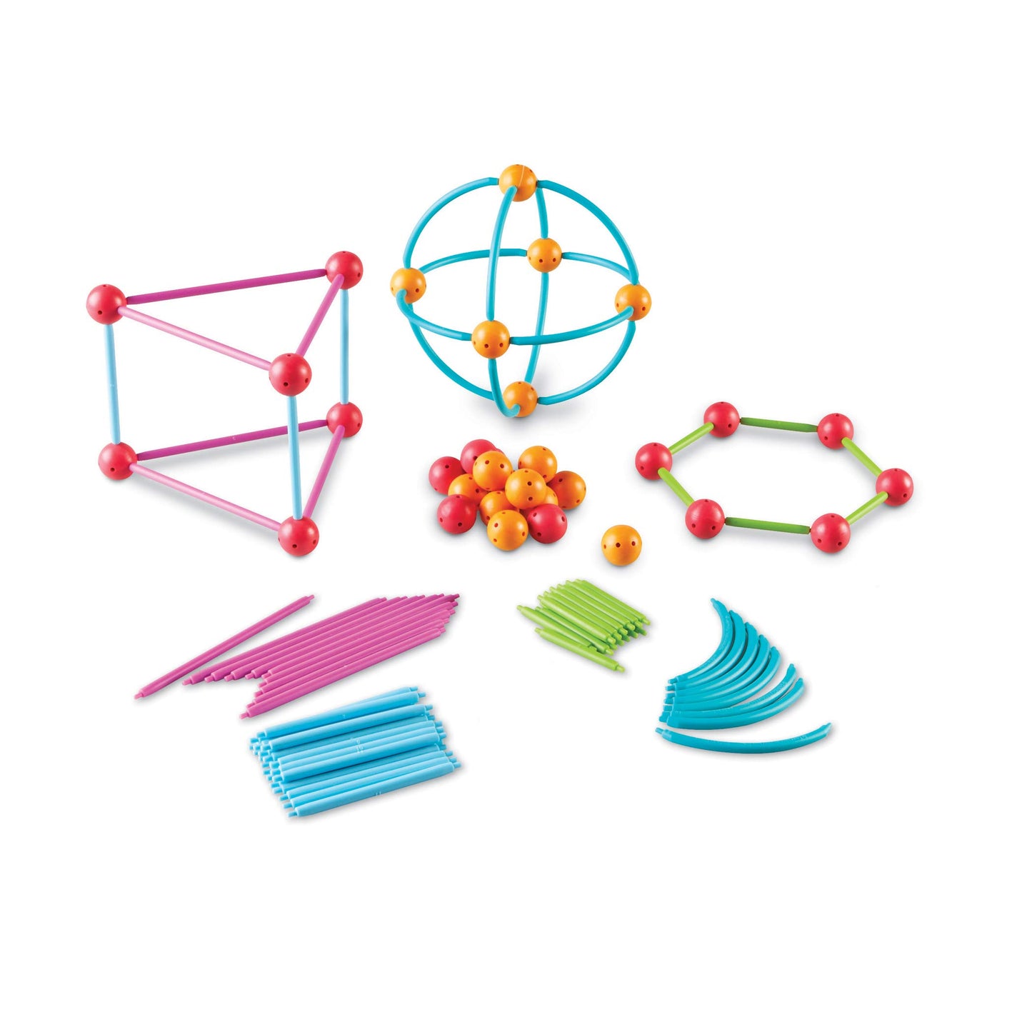 Learning Resources LER1776 Geometric Shapes Building Set