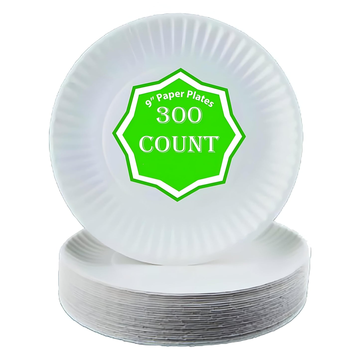 Perfect Stix Paper Plate 9-300 Paper Plates White, 9" (Pack of 300)
