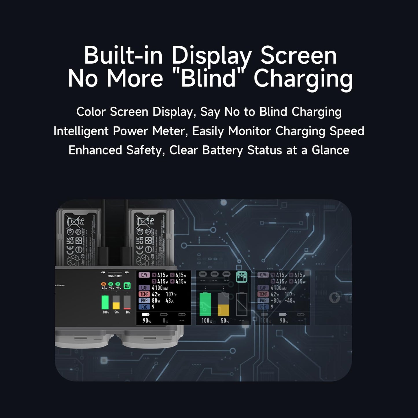 ISDT MA331 Air 3/3S Charging Hub,200W 3 Channel Smart Battery Charger for DJI Air 3/3S Series,RC Charger with APP Connection/LCD Display and Discharge Function Not Include Battery