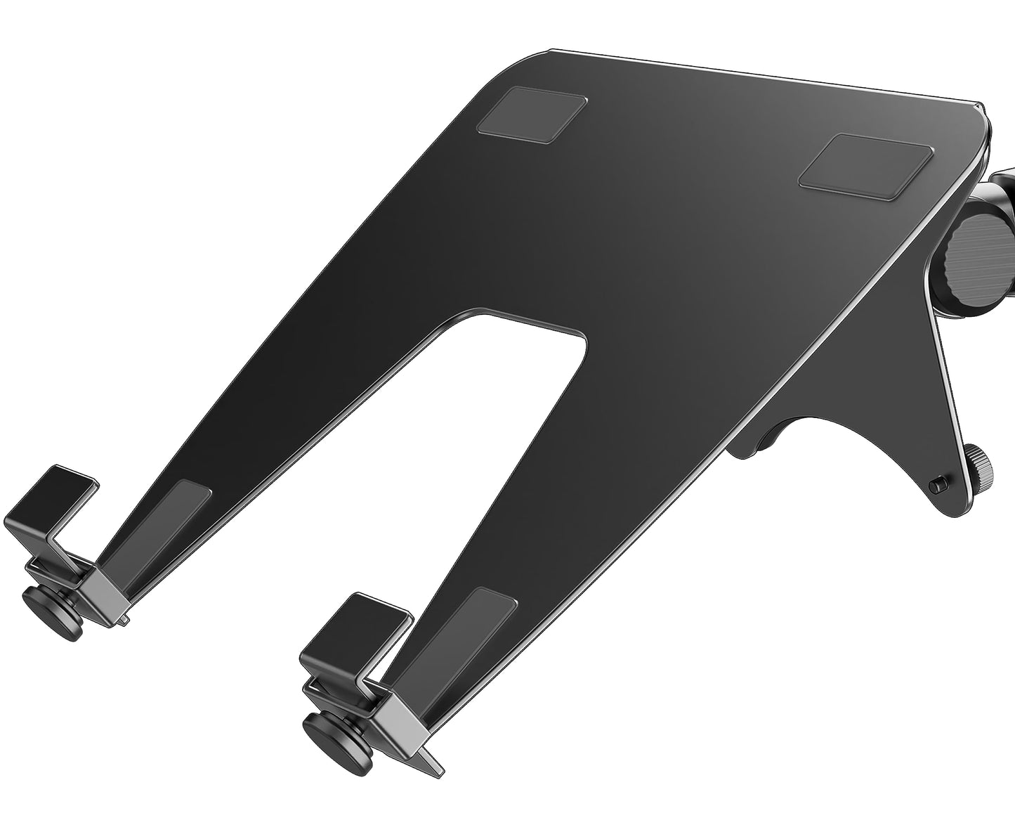 Ergounion VESA Laptop Tray for Monitor Mount, Holds Laptops up to 17.3 Inches and 28.6 lbs, Fits 100x100mm VESA, Notebook Tray Office Desk Accessories, Black