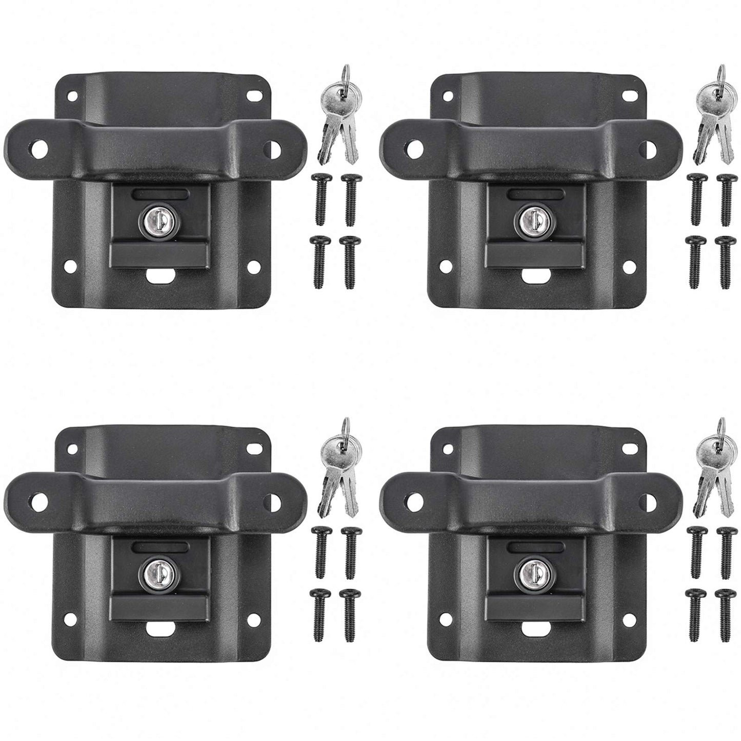 Toolly Box Link Tie Down Brackets with Tie Down Anchors Cleats Locking Kit Compatible with 2015-2025 F150 F250 F350, Replacement for Ford FL3Z-9928408-AB FL3Z-99000A64-B