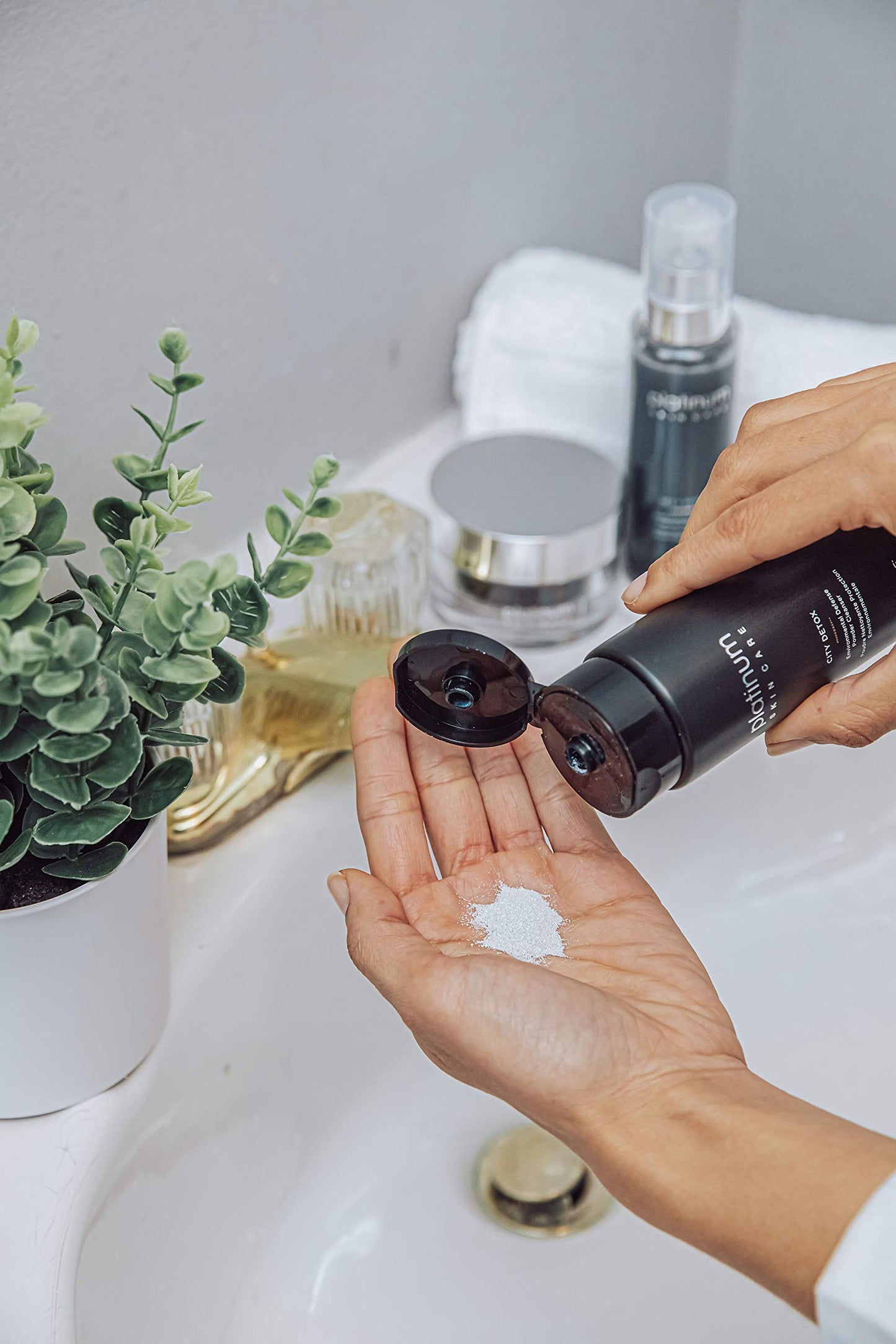 Aloette City Detox Environmental Defense Powder Cleanser, Charcoal Infused Powder Cleanser, Sulfate & Cruelty Free, 1.7 Fl Oz