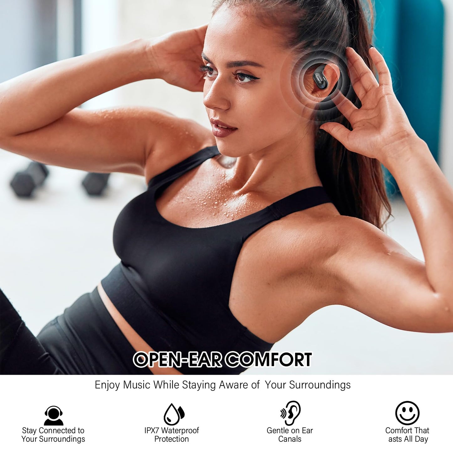 Ai Translation Earbuds Real Time with Audio and Video Calls, 3-in-1 Buletooth 5.4 Translator Earbuds, 50H Headphones Translator, Deep Black