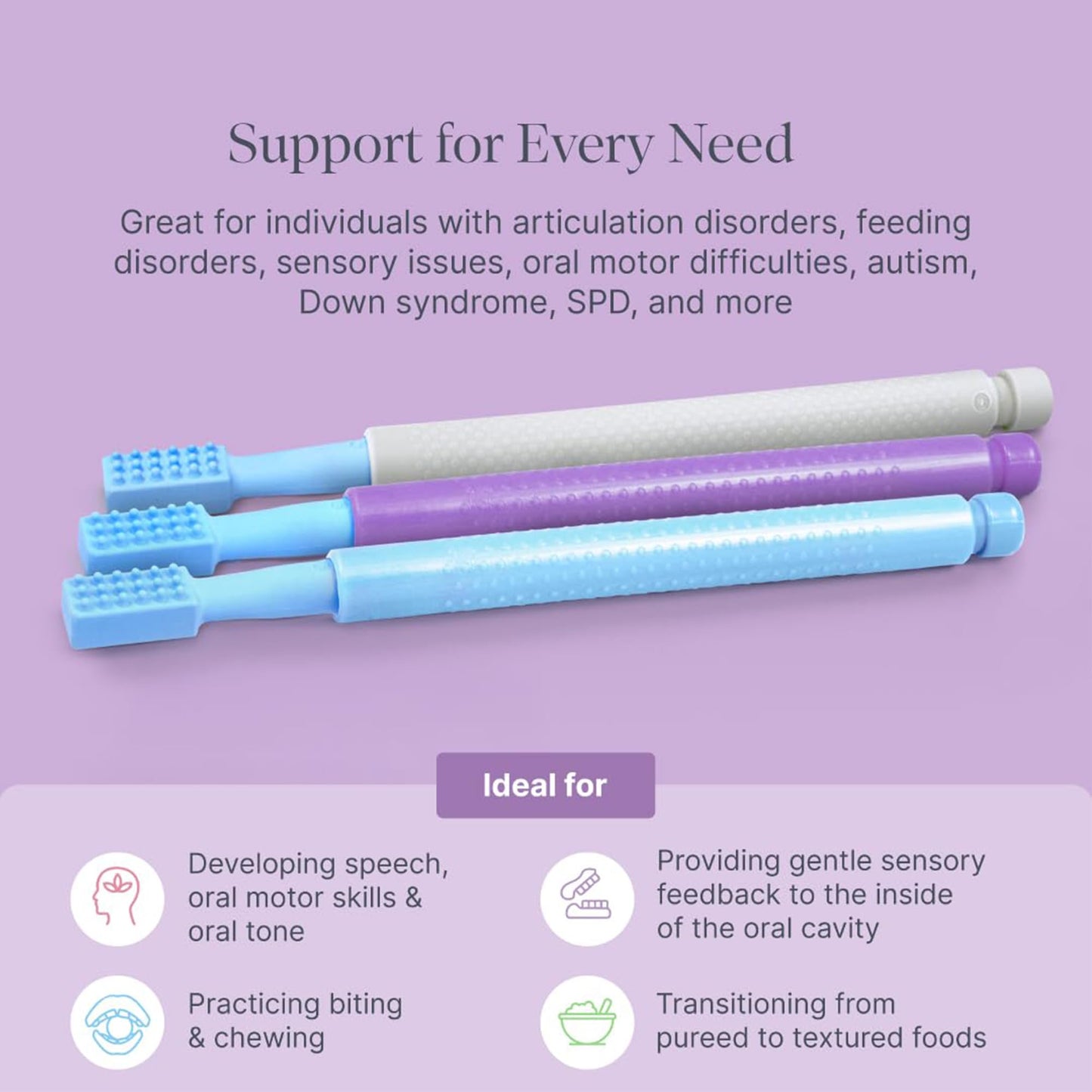 ARK's Z-Vibe Oral Stimulator for Speech & Feeding (Royal Blue)