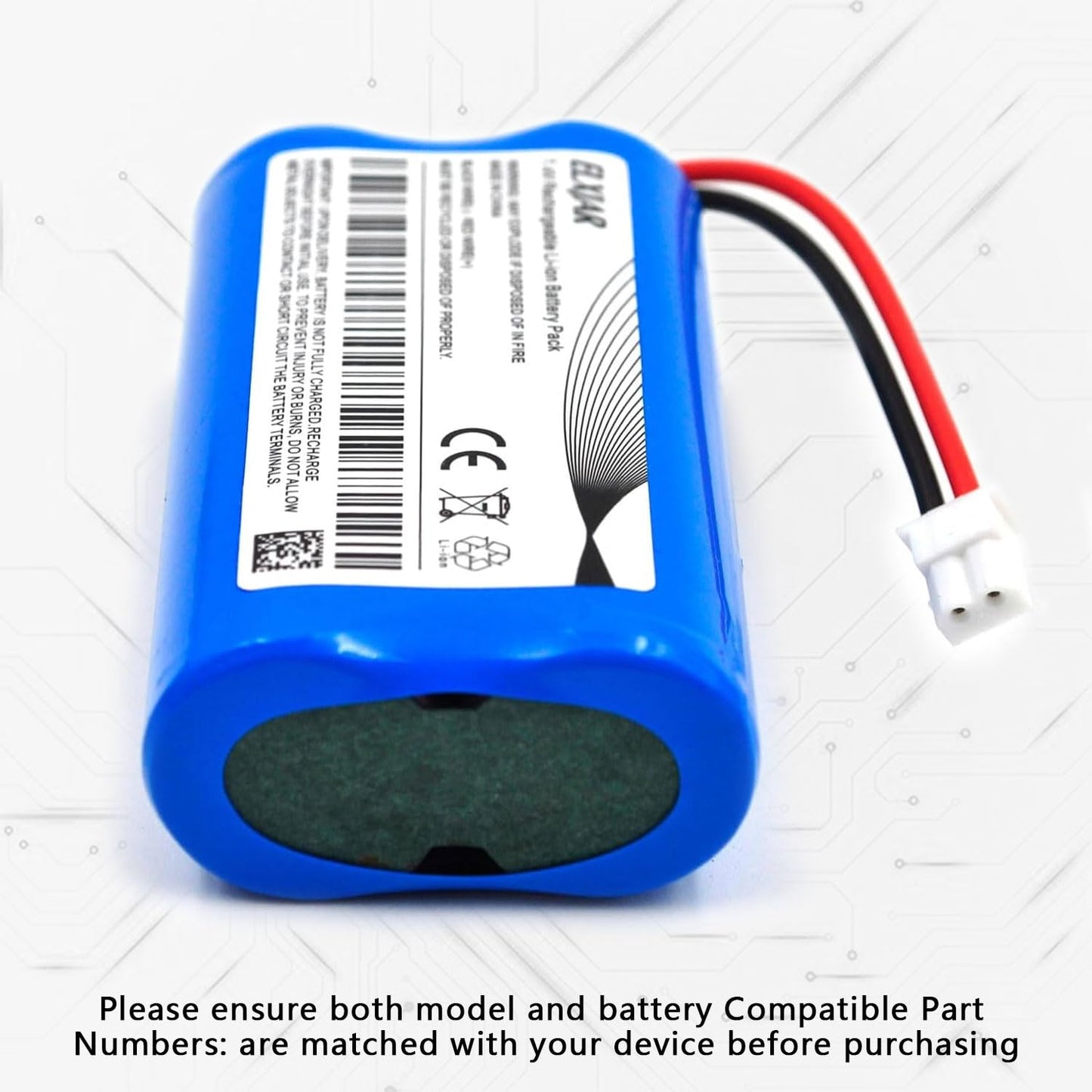 Coonyard (2-Pack) 7.4V 2600mAh Li-ion Replacement Battery for SurgiTel Eclipse EHL65 EHL-65 Odyssey Analog, fits 25458 OM0134 LED Headlights