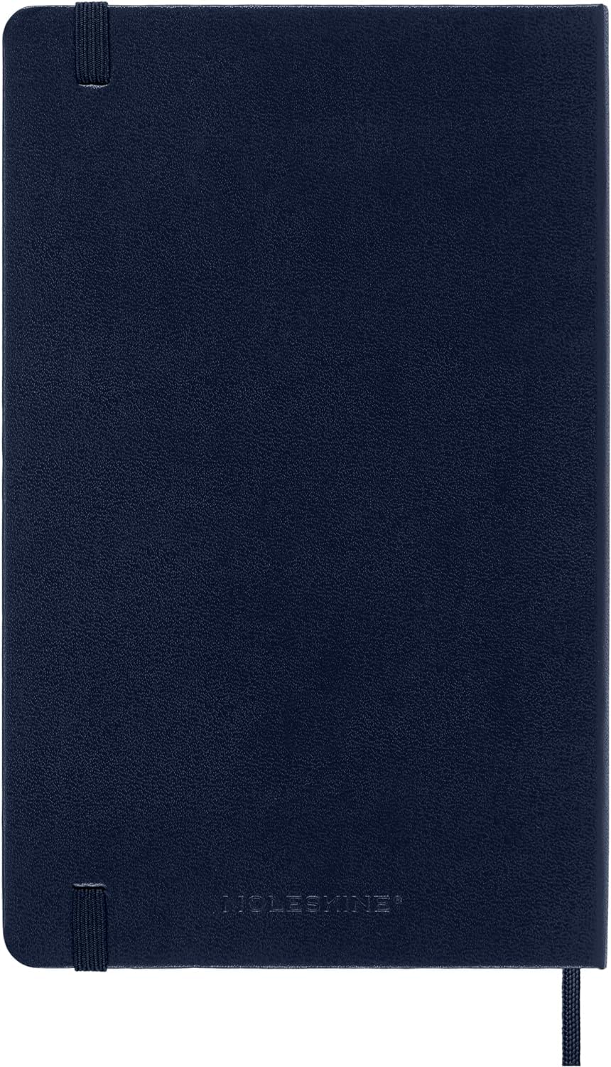 Moleskine Classic 12 Month 2025 Daily Planner, Hard Cover, Large (5" x 8.25"), Sapphire Blue, 400 pages