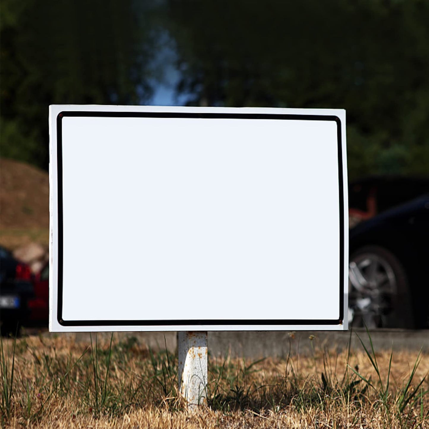 MOUYAT 20 Pack 17 x 13 Inches White Plastic Corrugated Sheets, 5/32 Inch 4mm Corrugated Plastic Sign Board, Rectangular Waterproof Blank Yard Sign Board for Courtyards, Lawns, Gardens