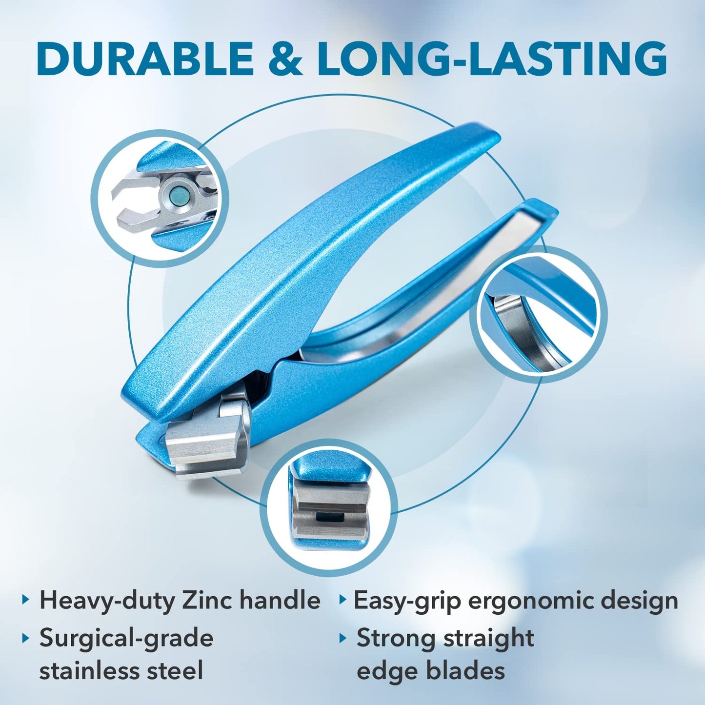 ClipperPro Omega Select Toenail Clipper - Strong Heavy Duty Nail Clippers | Toenail Clippers for Thick Nails with 180 Degree Swivel Head